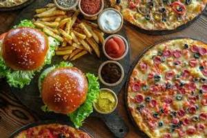 Chicken Cheese Burger +French Fries +Rumali Chicken Shawarma