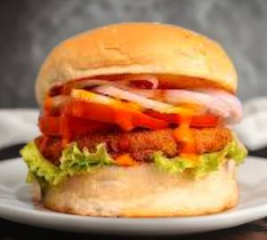 Chicken schezwan burger