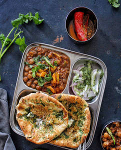 Amritsari Chole Kulcha With Masala Chaach