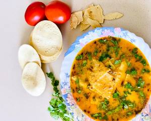 Chatakedar Papad Tamatar Na Shak