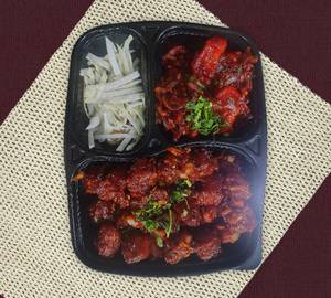 Paneer chilli+ Manchurian dry+ salad