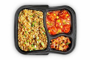 Manchurian Gravy + Veg Fried Rice