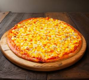 Cheese corn pizza