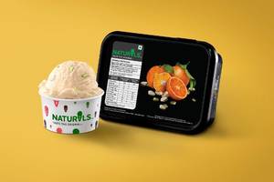 Orange Pistachio Ice Cream (Medium Fat)