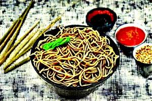Burnt Garlic Noodle [Chicken]