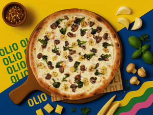 Veggie Volcano Pizza