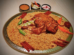 Chicken Kuzhi Mandi (half)