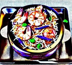 Prawns matka biryani