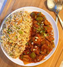 Chicken Manchurian Rice