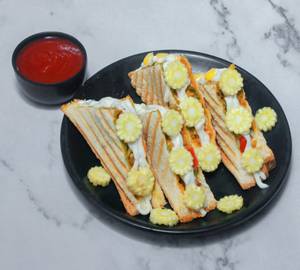 Baby corn club sandwich