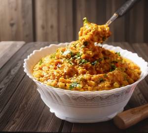 Masala Khichdi with Curd