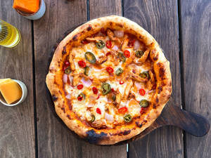 Roast Chicken & Peppers Pizza