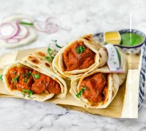 Butter chicken roll
