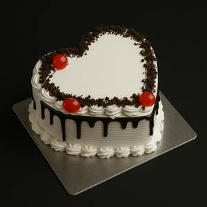 Black Forest Heart Cake