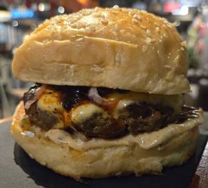 Fiery Beef Burger + French Fries