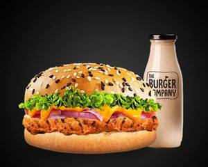 Tandoori Chicken Burger Cold Coffee Combo