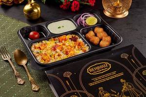 Zaikedaar Paneer Biryani Thali with Kebabs