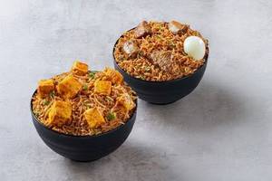1 Veg and 1 Non-Veg Biryani Bowls at 215 each