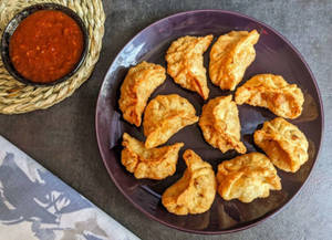 FRIED - Wheat Veg Momos