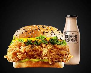 Mr. Crunchos Chicken Burger Cold Coffee Combo