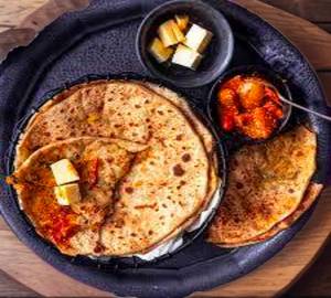 Aloo pyaaz stuffed paratha