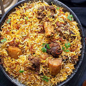 Mutton Biryani (with Gravy)
