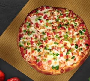 Capsicum + tomato pizza