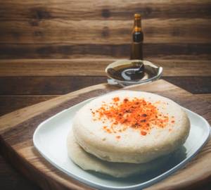 Podi Ghee Thatte Idali (3 Pcs) + Sambar + 3 Chutneys