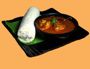 1 Puttu + Chicken Curry