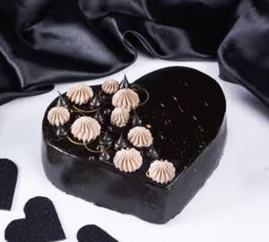 Chocolate Truffle Heart Cake 500G [Egg]