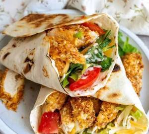 Fried Chicken Cheese Wrap