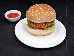 Veg schezwan burger