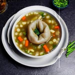 Veg Dumpling Soup