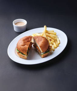 Smashed, Grass Fed Lamb Cheeseburger