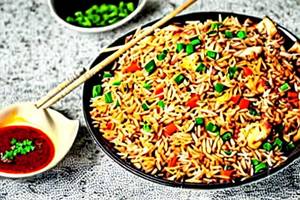 Schezwan Chicken Fried Rice
