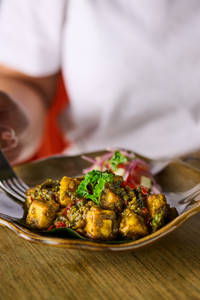 Choice of Protein in Cilantro Chilli Pepper Sauce
