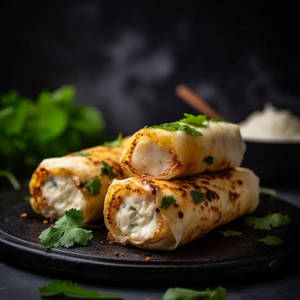 Cheesy Malai Chaap Roll