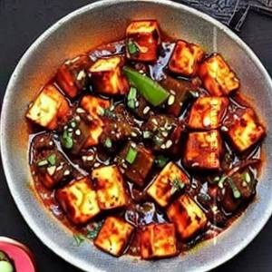 Paneer In Spicy Black Bean Sauce