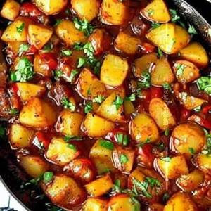 Sizzling Chilly Potatoes