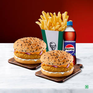 2 x Chatpata Chana Veg Burger Meal