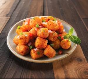 Chilli garlic Potato Bites