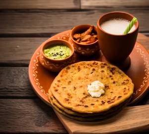 Punjabi Aloo Paratha Meal