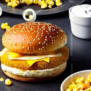 Cheese corn burger