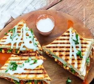 Veg cheese chilli grilled sandwich