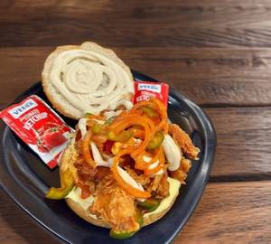 Veg surprise burger