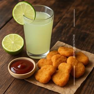 1 fresh lime juice +chicken nuggets                  