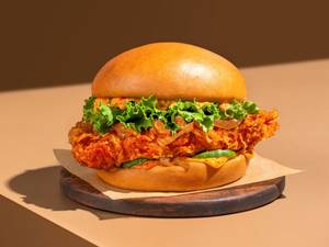 Spicy Fried Chicken Burger