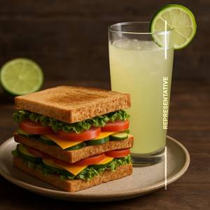 Combo (Club Veg Sandwich + Fruit Lime)                  