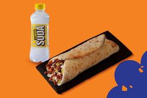 Spicy Classic Chicken Kuboos Shawarma & Beverage Combo
