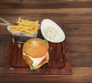 All spice chicken burger